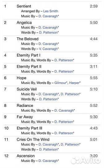 Anathema - Eternity CD Rus