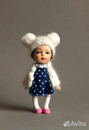 Кукла авторская дошкольница маленькая Катя