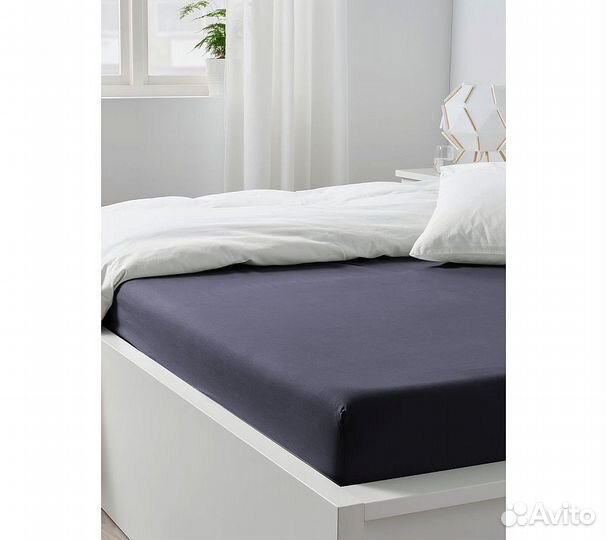 Простынь GoodNight Сатин 180х200х20 Мокрый Асфальт