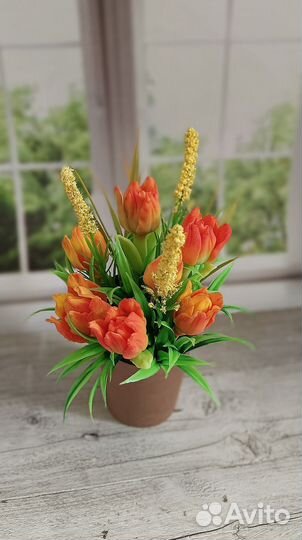 Букет мыла тюльпаны