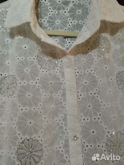 Блузка женская 46 48 белая