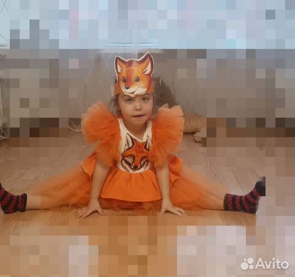 Новогодний костюм лисичка 104