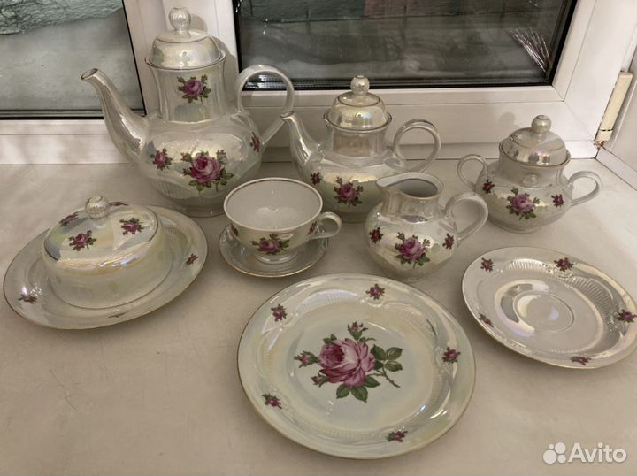 Сервиз чайный новый.Кольдиц фарфор из гдр