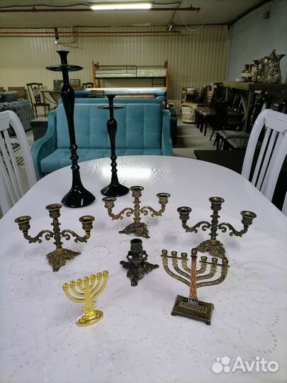 Подсвечники, канделябры винтаж