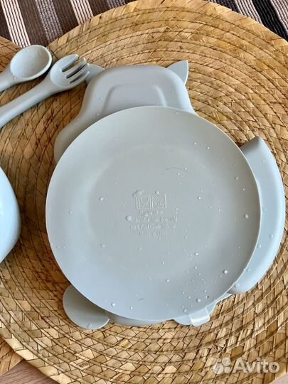 Силиконовая детская посуда набор