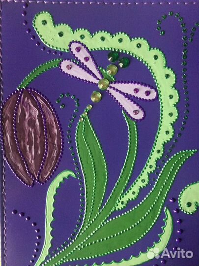 Кожаная обложка для паспорта