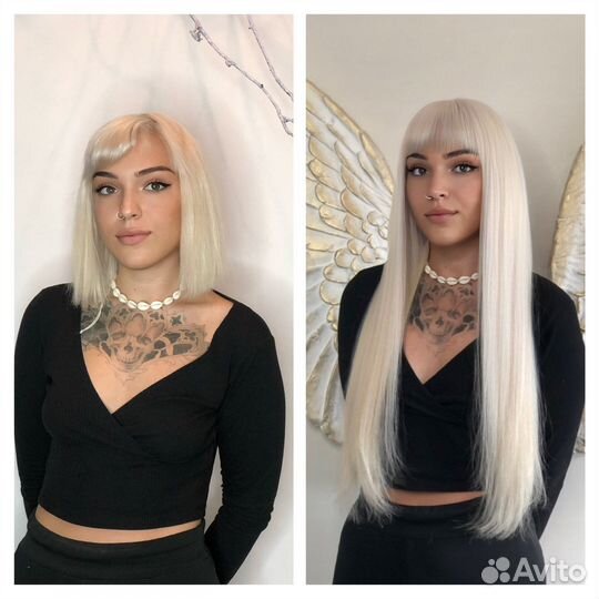 Наращивание славянских волос волосы+работа