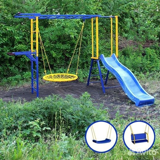 Детская игровая площадка с горкой