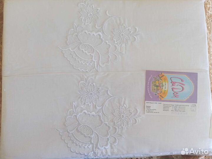 Постельное белье- семейное.Ткань - бязь