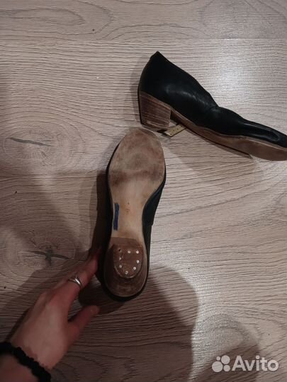 Туфли для народных танцев черные