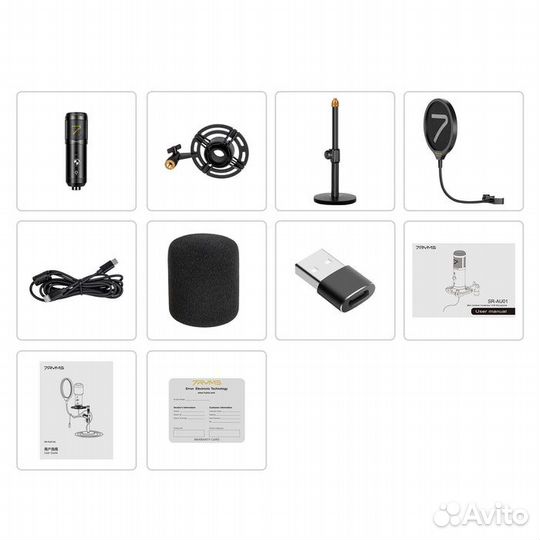 Микрофон 7ryms SR-AU01-K2