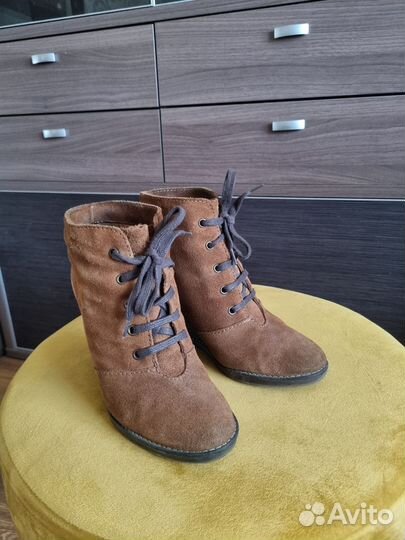 Ботинки женские 38 замша