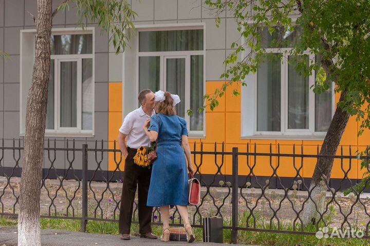 Джинсовое платье. Ретро