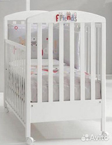 Детская итальянская кроватка Erbesi 65*125+матрас