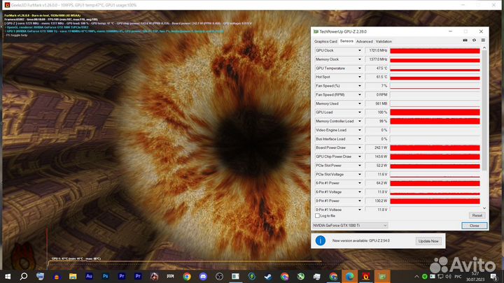 GTX 1080 ti 11 gb с жидкостным охлаждением