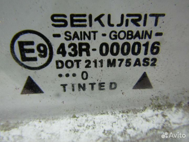 Стекло двери передней Лев. Сеат Cordoba 2000г 1.9л