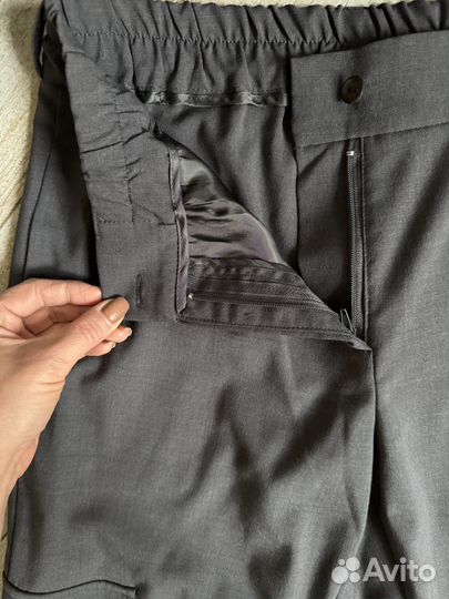 Джоггеры Ivolga шерсть меринос серый, 44