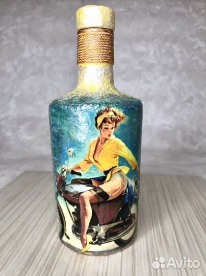 Бутылки в стиле ретро