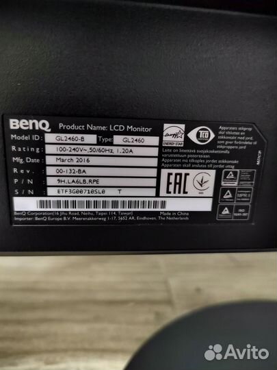 Монитор benq GL 2460-B