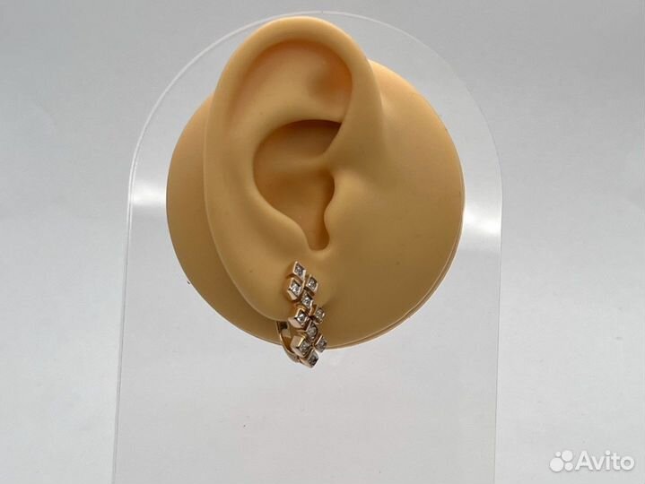 Золотые серьги 585 пробы