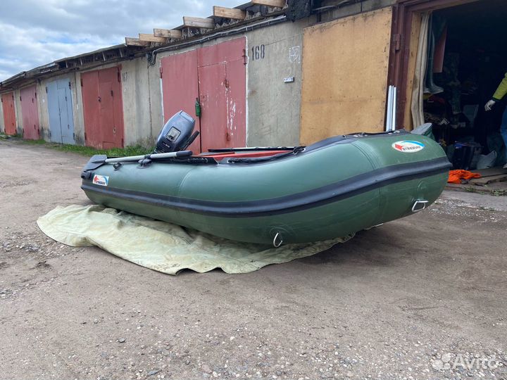 Лодка пвх stingray 320см (AL) c мотором yamaha 9.9