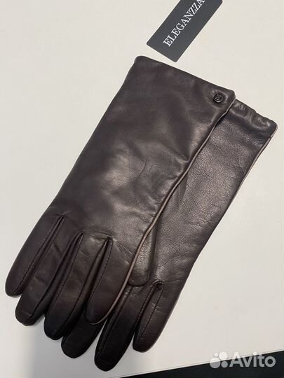 Перчатки женские кожаные новые 7.5