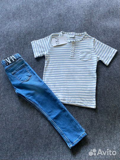 Детская одежда - джинсы + поло
