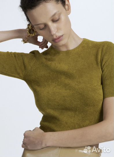 Укороченный джемпер lime из вискозы