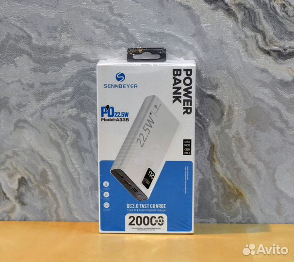 Powerbank 20000mAh Повербанк Портативное зарядное