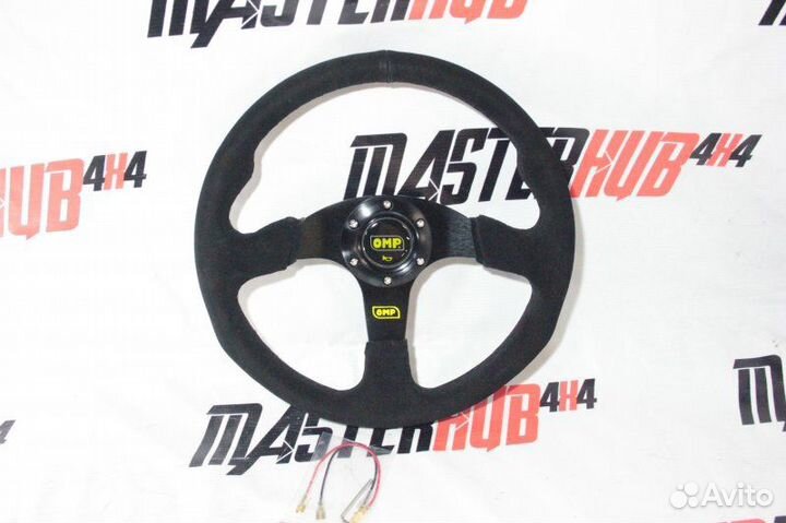 Спортивный руль OMP замша (без выноса)