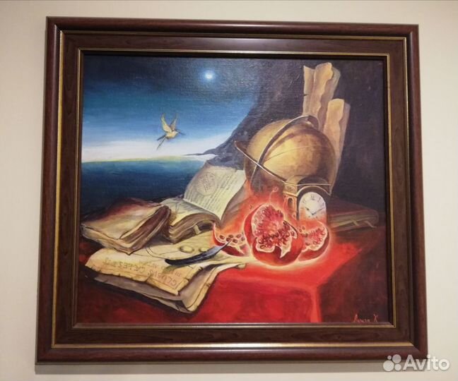 Авторская картина с колибри приносящая счастье