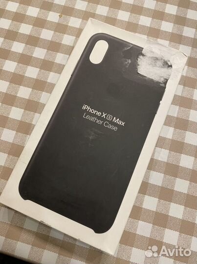 Оригинальный кожаный чехол iPhone X MAX XS MAX