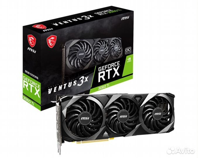 Видеокарта msi 3060ti ventus x3