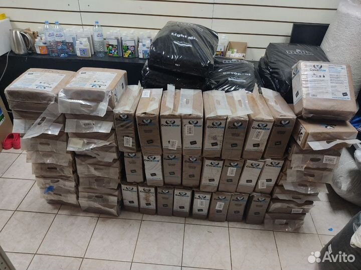 Кокосовый субстрат в брикете 70л pH 6.4 пресс