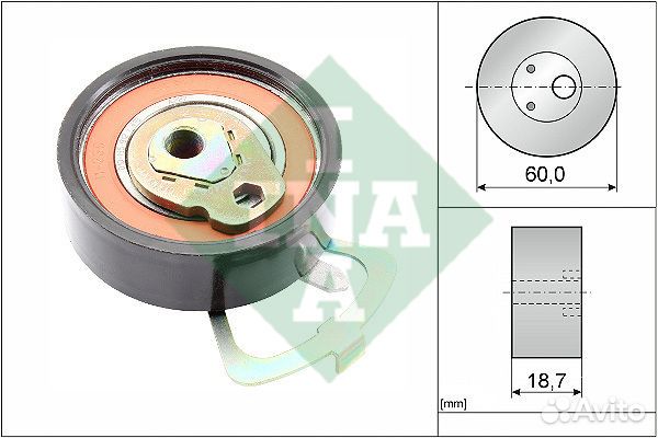 Ролик ремня грм INA 531 0339 10