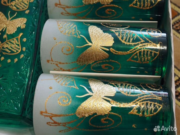 Набор хрусталь стекло цветное