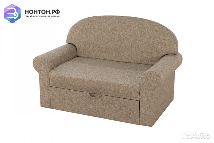 Диван выкатной Новь-1 темно-бежевый