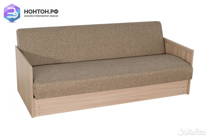 Диван книжка Ручеек-Ламино темно-бежевый