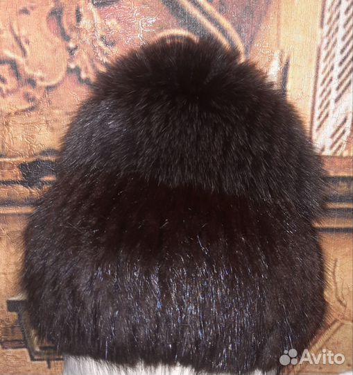 Шапка норковая женская 56