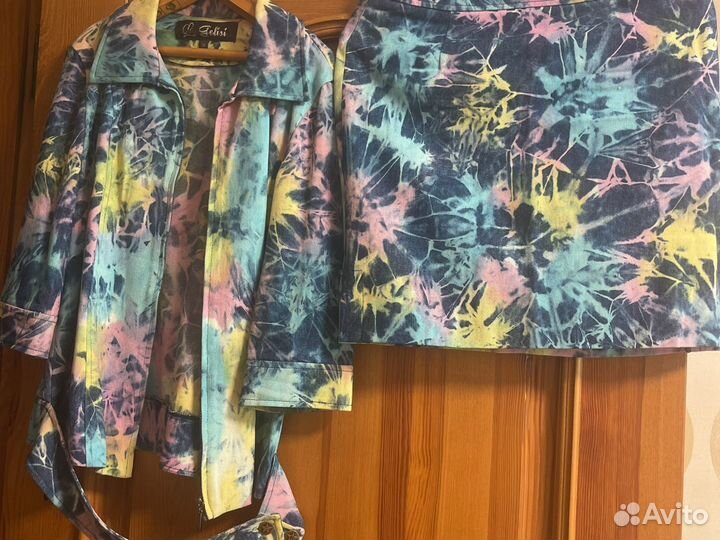 Джинсовый костюм для девушки