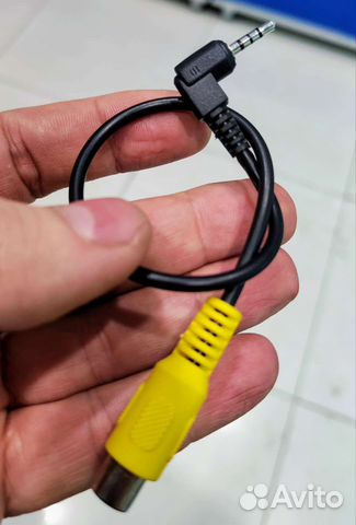 Кабель переходник 2.5 Jack - RCA видео