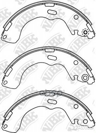 FN3382 Колодки торм.бар.ford maverick 01/mazda