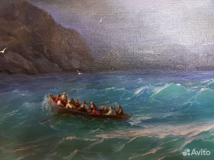 Копия с картины Айвазовского Бурное море