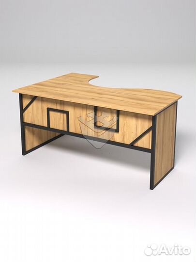 Стол эргономичный офисный сэ-12 (правосторонний) &