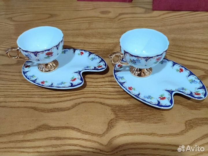 Фарфоровый кофейный сервис Yamasen (Япония)