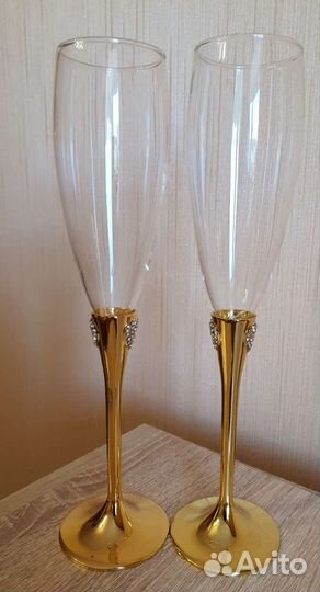 Свадебные бокалы (фужеры) для шампанского