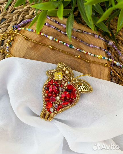 Брошь ручная работа