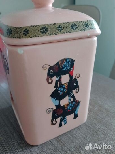 Банка для пакетированного чая керамика