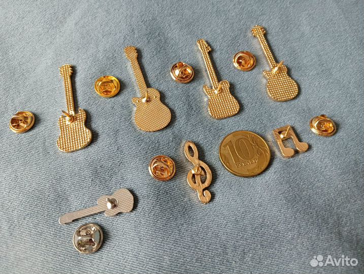 Скрипичный ключ, нота, бас-гитара, Gibson значки