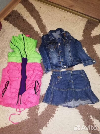 Детские вещи пакетом для девочки 110 116